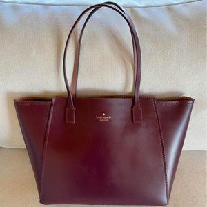 Kate Spade Large Zip Top Plum Tote